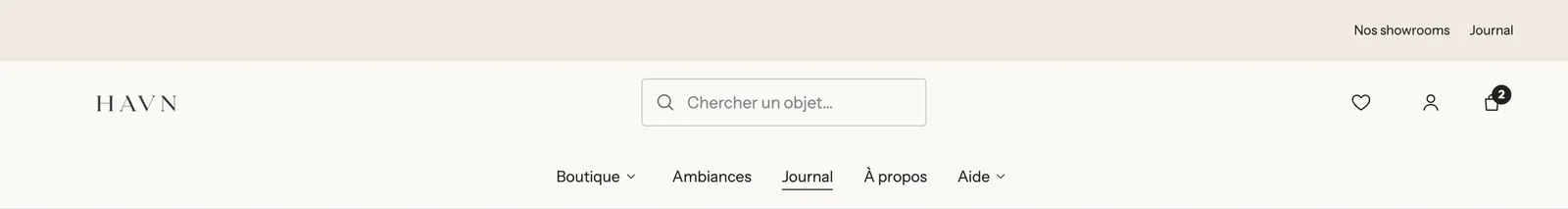 Aperçu : En-tête modulable en rangées