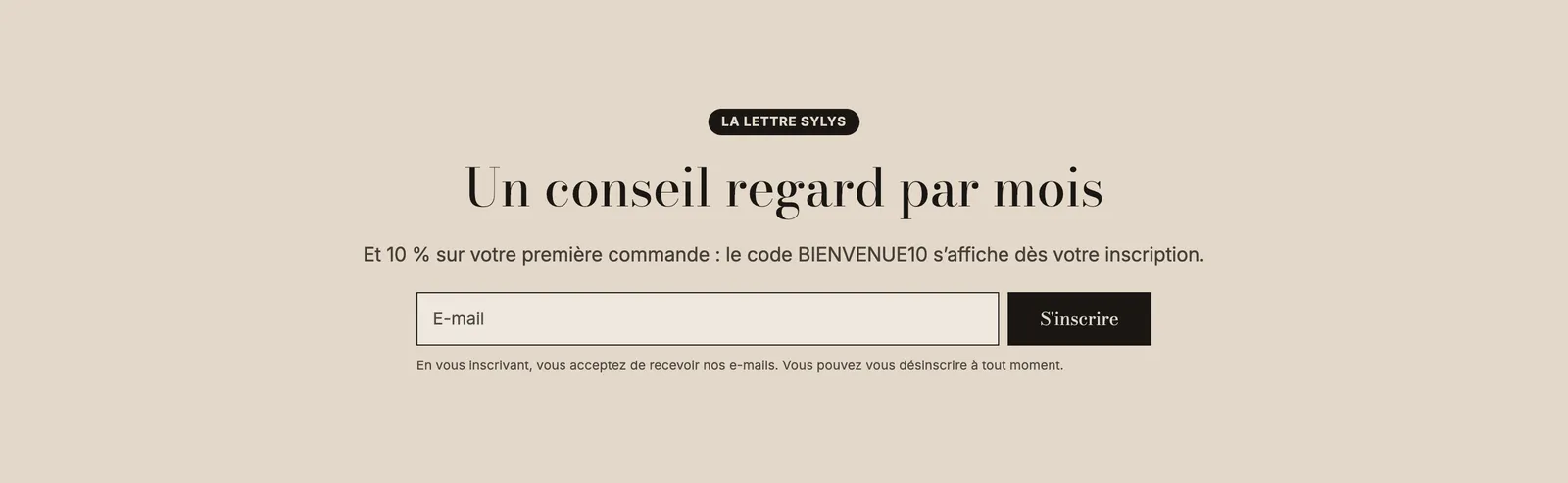 Aperçu : Inscription à la newsletter