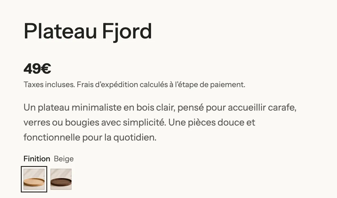 Aperçu : Variantes illustrées par leur photo
