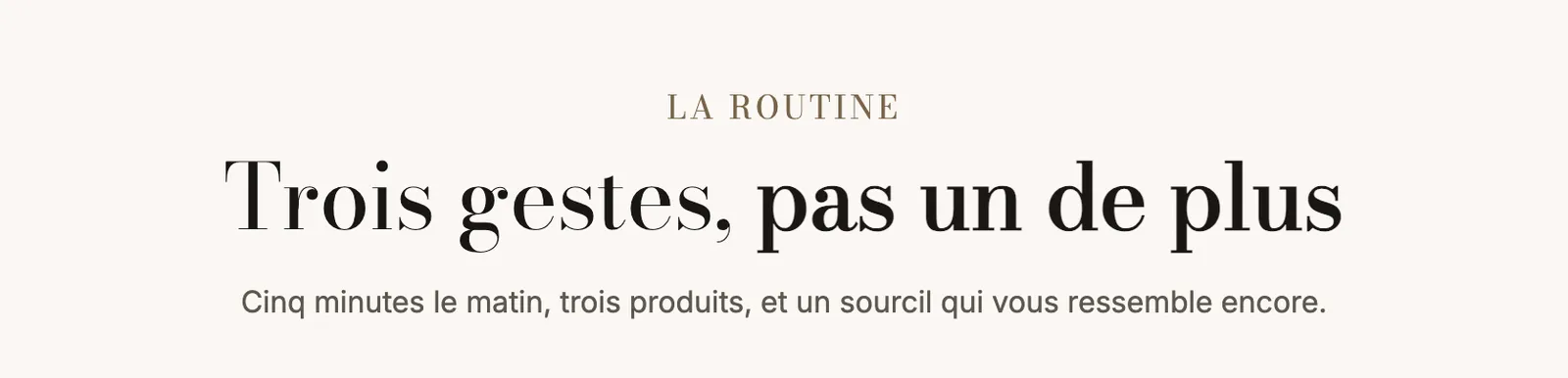 Aperçu : Trois styles de titres